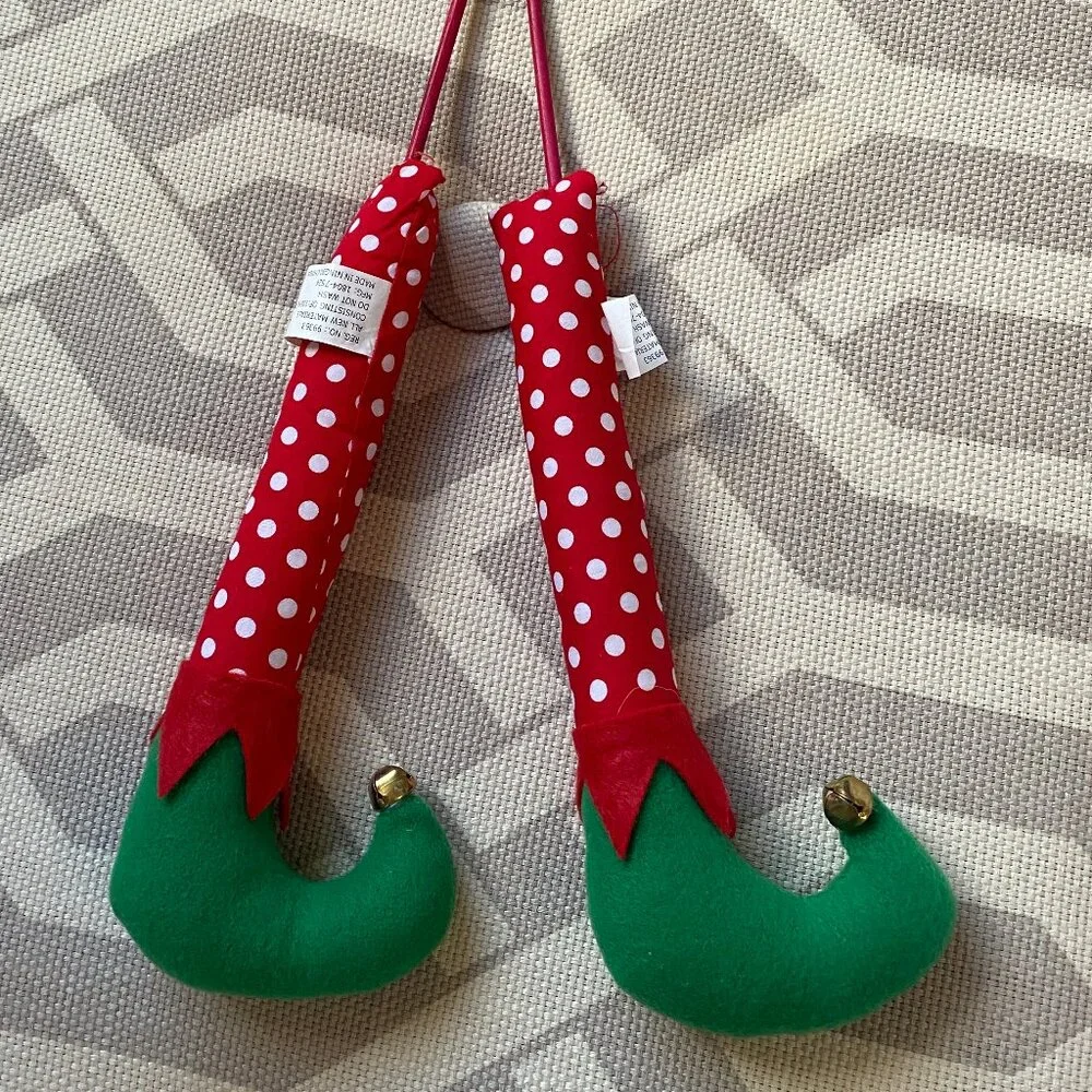 Elf Leg Christmas Picks NWOT